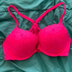 Hot pink racerback Auden bra 38B